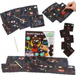 Woopie Art&Fun set creativo di immagini da grattare per bambini, 7 pezzi