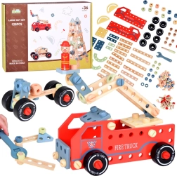 Costruzioni in legno per giocattoli creativi 129 pezzi