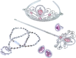 Set per principesse con corona e bacchetta
