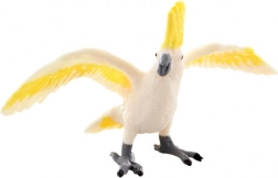 Figuretta in plastica pappagallo cacatua