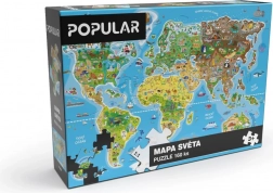 Puzzle mappa del mondo 160 pezzi