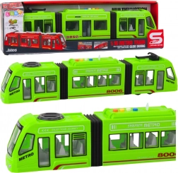 Metro verde 1:16 con porte apribili, luci e suoni