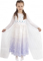 Costume da bambina Regina d’inverno – abito con strascico (taglia S)