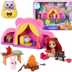 Enchantimals tenda da campeggio con bambola e animaletti