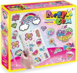 Set creativo con diamanti