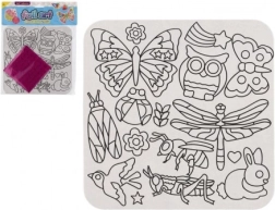 Set creativo con immagini di animali glitterate