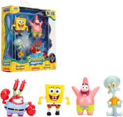 SpongeBob set di 4 figure da collezione in metallo 5–7 cm