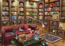 Puzzle Biblioteca Accogliente 1000 Pezzi Ravensburger