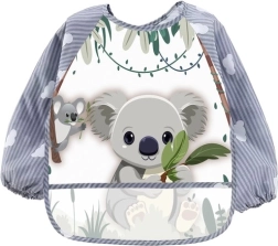 Bavetta impermeabile per bambini a maniche lunghe KRUZZEL con tasca – koala