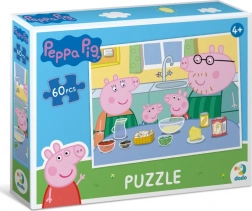 puzzle Peppa Pig – cucinare insieme, 60 pezzi