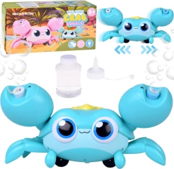 Macchina per bolle di sapone a forma di granchio con movimento e luci