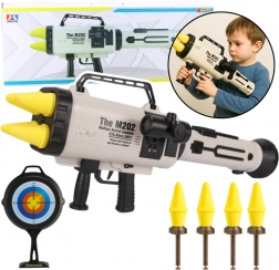 Grande lanciarazzi con proiettili in schiuma 68 cm