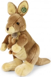 Canguro di peluche con cucciolo 37 cm ECO-FRIENDLY