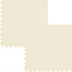 Tappetino in schiuma HUMBI 120 × 60 cm, grandi puzzle impermeabili, color crema, 2 pezzi