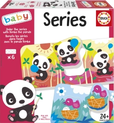 Educa Baby incastro Panda Bimba e amici, 6 puzzle da 3 pezzi