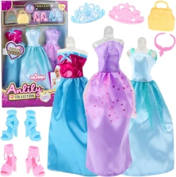Woopie Royal – set di moda per bambole: vestiti, scarpe, gioielli e accessori