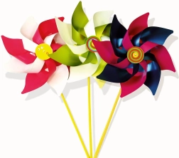 Grande girandola multicolore