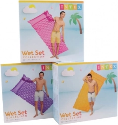 Materassino gonfiabile per acqua 229 × 86 cm con struttura ondulata e cuscino