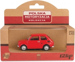 modello d’auto in metallo Fiat 126p – rosso 1:43