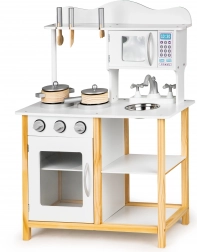 Cucina in legno per bambini con accessori Ecotoys