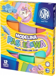 ASTRA pasta modellabile termoindurente, 12 colori pastello