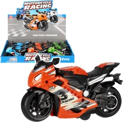 Moto da corsa colorata – giocattolo per bambini 14 cm