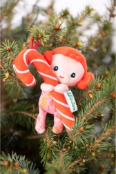 Elfo di Natale con bastoncino di zucchero Lilliputiens