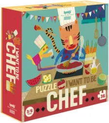 Londji Puzzle Voglio essere un capo chef 36 pezzi