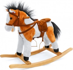 Cavallino a dondolo per bambini Milly Mally Latte