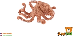 Figura in plastica di polpo gigante, 11 cm