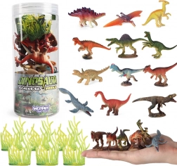 Set di 18 figure di dinosauri WOOPIE