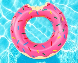 Ciambella gonfiabile da nuoto Donut 110 cm – Rosa