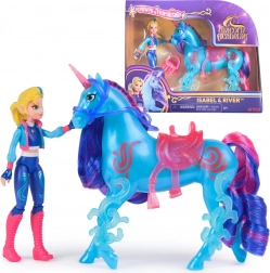 Unicorn Academy Isabel e River – figurina della ragazza con unicorno e accessori