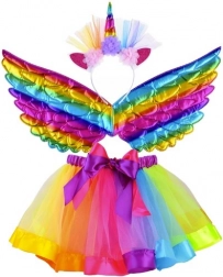 Arcobaleno Unicorno Costume Set per Bambini