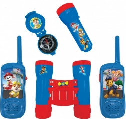 Set avventura Paw Patrol con ricetrasmittenti, binocolo e bussola