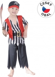 Costume di carnevale pirata per bambini 92-104 cm
