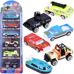 Macchinine in metallo – set di veicoli militari, 6 pz – Mix