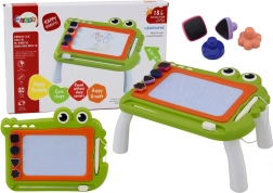 Tavolo da Disegno Znikopis Coccodrillo con Timbri Verde