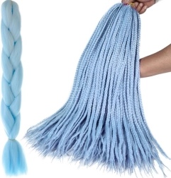Capelli sintetici per intrecciare trecce - 1 pezzo – Blu