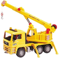 BRUDER MAN TGA camion gru 1:16, giallo
