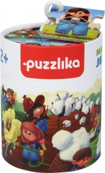 Puzzlika produzione di jeans – puzzle narrativo educativo per bambini, 15 pezzi