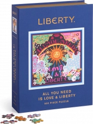 Puzzle quadrato GALISON Liberty: Tutto ciò di cui hai bisogno è amore 500 pezzi