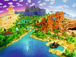 puzzle 1500 pezzi ravensburger minecraft world