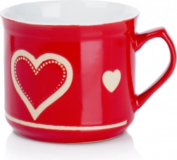 tazza in ceramica con cuore 650 ml