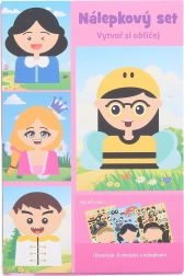 Set creativo di adesivi – viso 21 × 14 cm