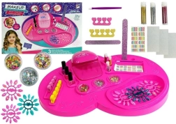 Kit per la cura delle unghie con lampada UV e smalti