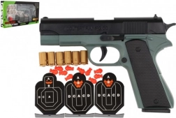 Pistola a munizione in schiuma con bersaglio