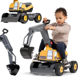 Falk escavatore Volvo a ruote con cabina girevole e benna