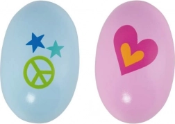 Maracas in legno a forma di ovetto – stile retrò anni ’60