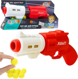 Pistola spara palline in schiuma XGUN, rossa, 6 pezzi